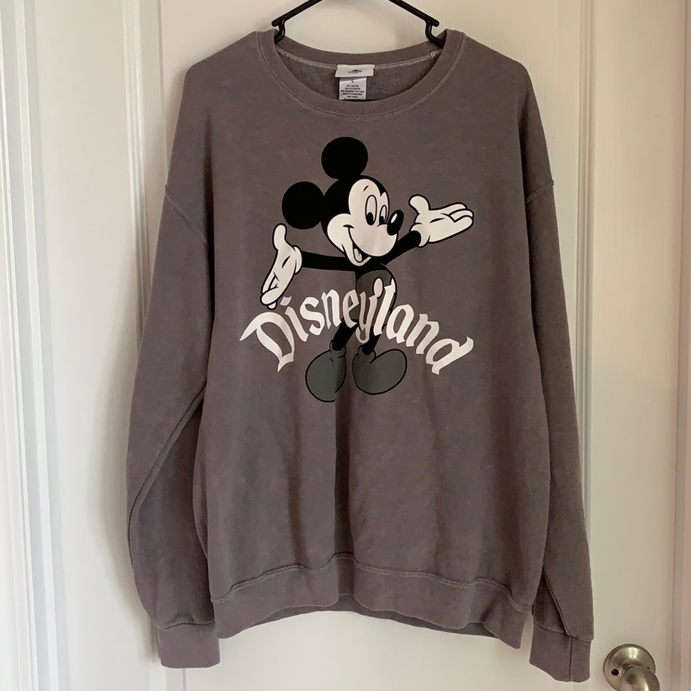 Grey Disneyland crew neck sweatshirt